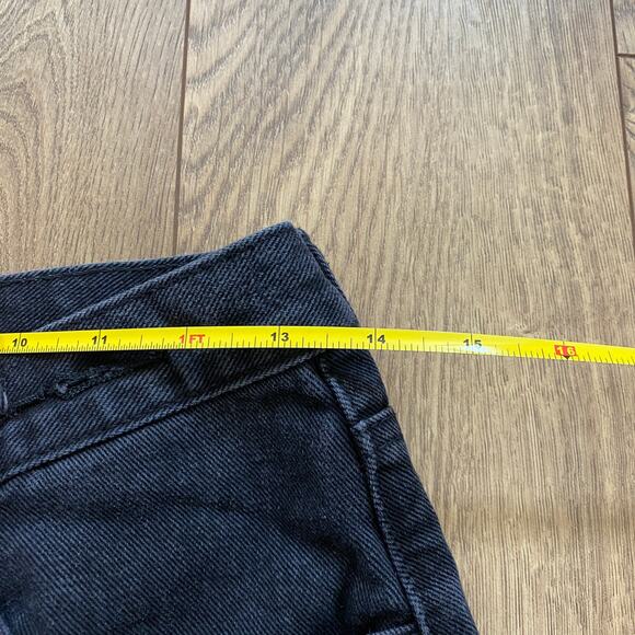 Insane Gene Crossover Black Denim Shorts Distressed Grunge Punk – Small - Picture 6 of 10